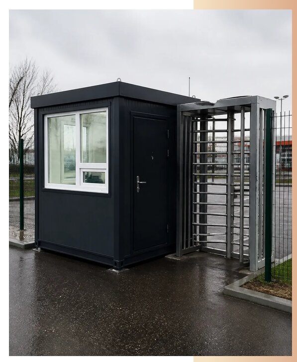 Посты охраны с турникетом в Ишиме по цене от 259825 р. | БытовкаПрофи-Шм